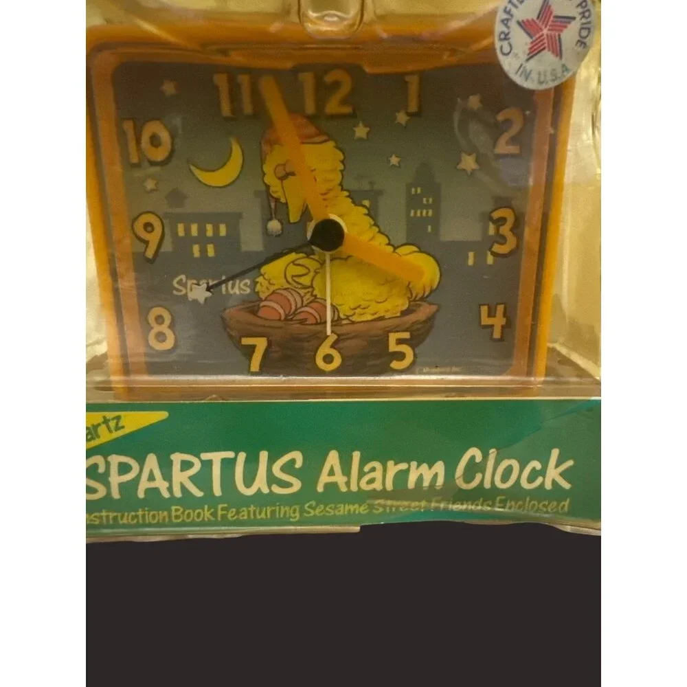 Spartus Big Bird Alarm Clock‎ Instruction Book sealed Sesame Steet